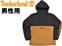 ティンバーランド SLS ウィンドブレーカー フーデッド 男性用 TIMBERLAND SLS WINDBREAKER HOODED TB0A1N8C メンズ プルオーバー ナイロン フーディー ジャケット ブラックxウィート (01-25920001)
