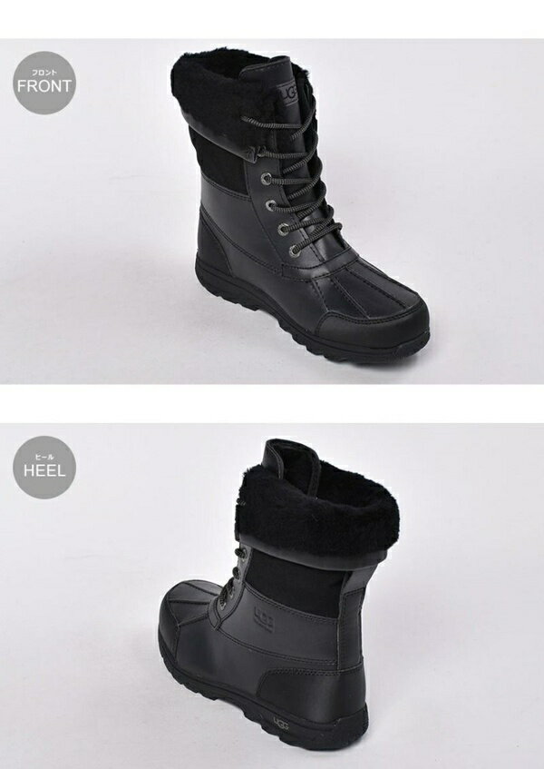 UGG アグ ビュート 2 海外KIDSモデル 女性用兼子供用 UGG BUTTE 2 CWR 1098890K レディース キッズ＆ジュニア ブーツ ブラック (01-12621275)