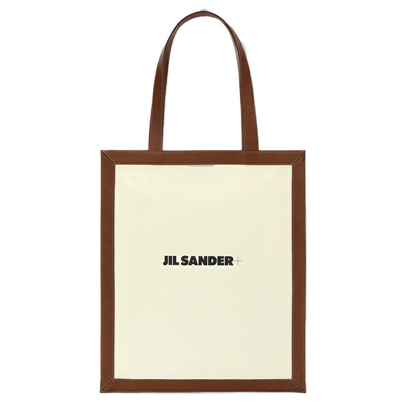 ジルサンダー バッグ レディース ジルサンダー トートバック プリント Jil Sander + ロゴ入りレザー キャンバス