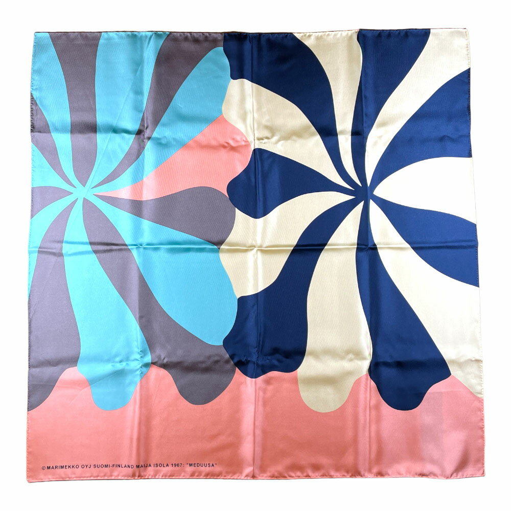 マリメッコ スカーフ MARIMEKKO マリメッコ 91688 358 スカーフ Lauhtua Meduusa silk scarf MULTI COLOR/マルチカラー(358)