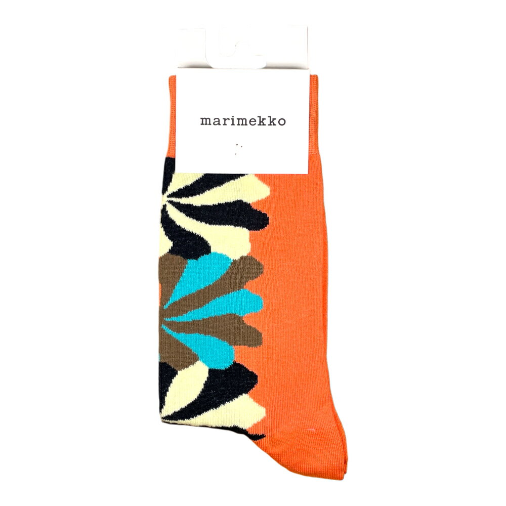 MARIMEKKO マリメッコ 91728 387 3739 ソックス Kasvaa Meduusa Socks PEACH/ピーチxMULTI/マルチ(387)