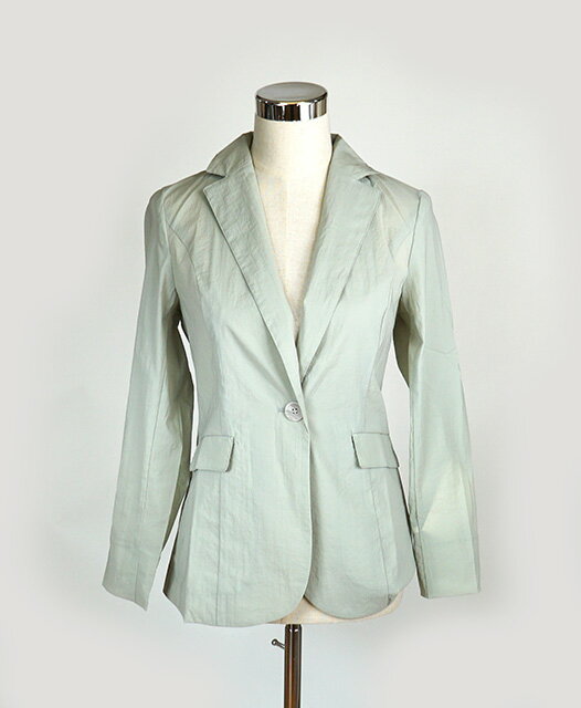 大きいサイズあり スタイリッシュに決まる夏ジャケット ナイロンストレッチテーラードジャケット（M 3L..