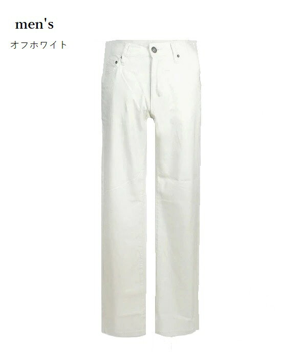 Rakuten - 【メンズ】のびのび快適！ストレッチ 万能チノパンツ カジュアルパンツ ゴルフパンツ （選べる股下：70/75cm）（ウエスト76・79cm）オフホワイト