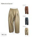 <日本製>バルーンシルエット ワイドパンツ 股下約58cm (M~LL) ベージュ・チェック柄・テラコッタ 3色