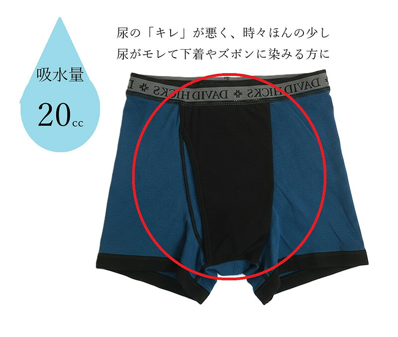【メンズ】尿シミ対策に！パッドのない 染みないボクサーパンツ トランクス 20cc ...