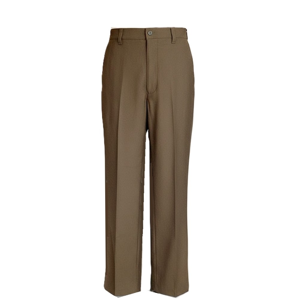 樂天商城 - 【メンズ】あたたか裏起毛 ストレッチ スラックス 綿混 パンツ 股下75cm（W79）ブラウン 動きやすいプレミアムストレッチ 紳士 ビジネスパンツ