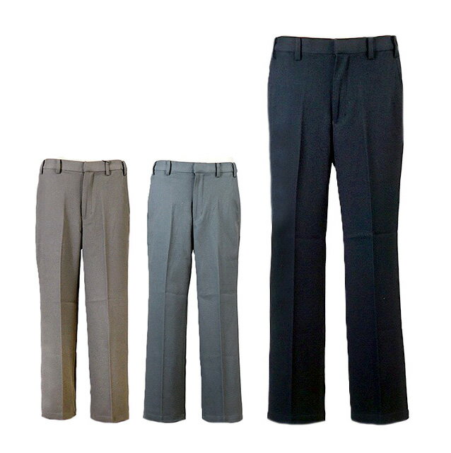 【メンズ】ウエストゴム入りでラクラク快適♪ ストレッチスラックス 裾上げ済 ご家庭で洗える 紳士 ボトム 股下65/70cm（S）ブラック グレー ブラウン 3色