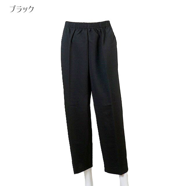 ＜日本製＞大きいサイズ さらっと涼やかラクラクパンツ シニア 婦人服 股下53cm/58cm（4L）ブラック ベージュ系チェック グレー系チェック 3色 style-cafe-10069151 Style Cafe サンプル画像2