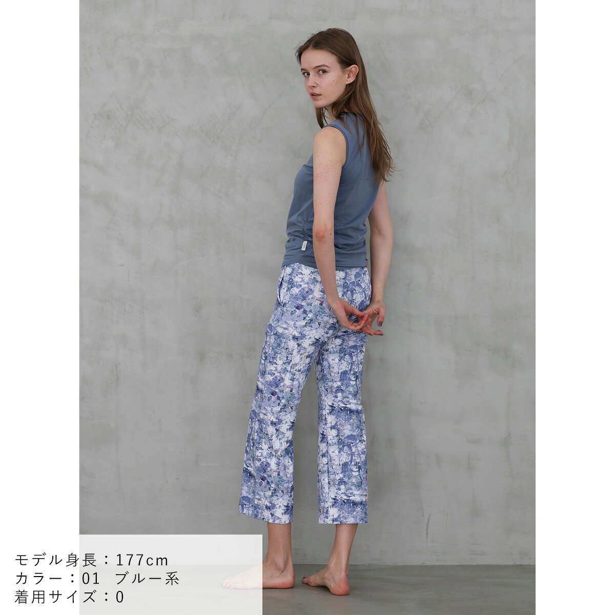 【セール 40％OFF】ジュリエ ヨガウェア レギンス sandflowerプリント フレアレギンス B1954JUP010 2025AW Julier 水陸両用 水着 フレアパンツ ハイウエスト スポーツウェア レディース おしゃれ ヨガ ホットヨガ サップヨガ UVカット 吸水速乾 4WAYストレッチ 送料無料 style-depot-10008126 スタイルデポ サンプル画像3