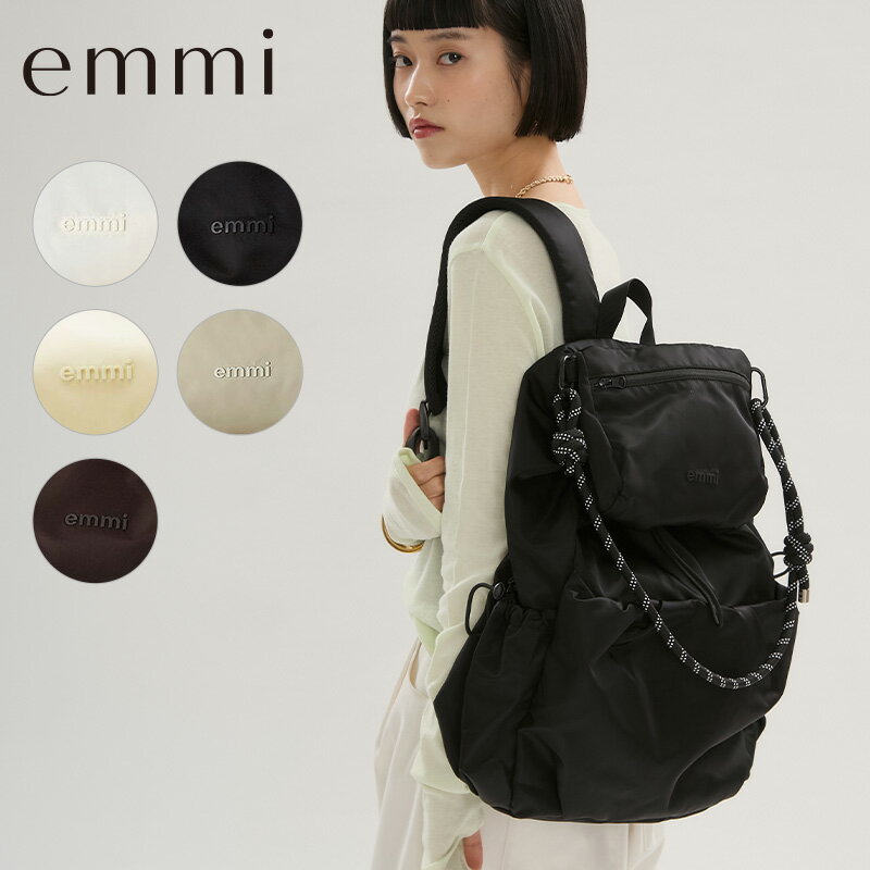 emmi エミ マルチユースバックパック 13WGB263301 2026SS 春 夏 リュック 取り外し サコッシュ 多機能 ポケット A4サイズ 対応 PC タブレット ショルダー レジャー 通勤 通学 収納 レディース 女性 おしゃれ かわいい カジュアル 旅行 アウトドア デイリー 送料無料 style-depot-10008291 スタイルデポ パッケージ画像