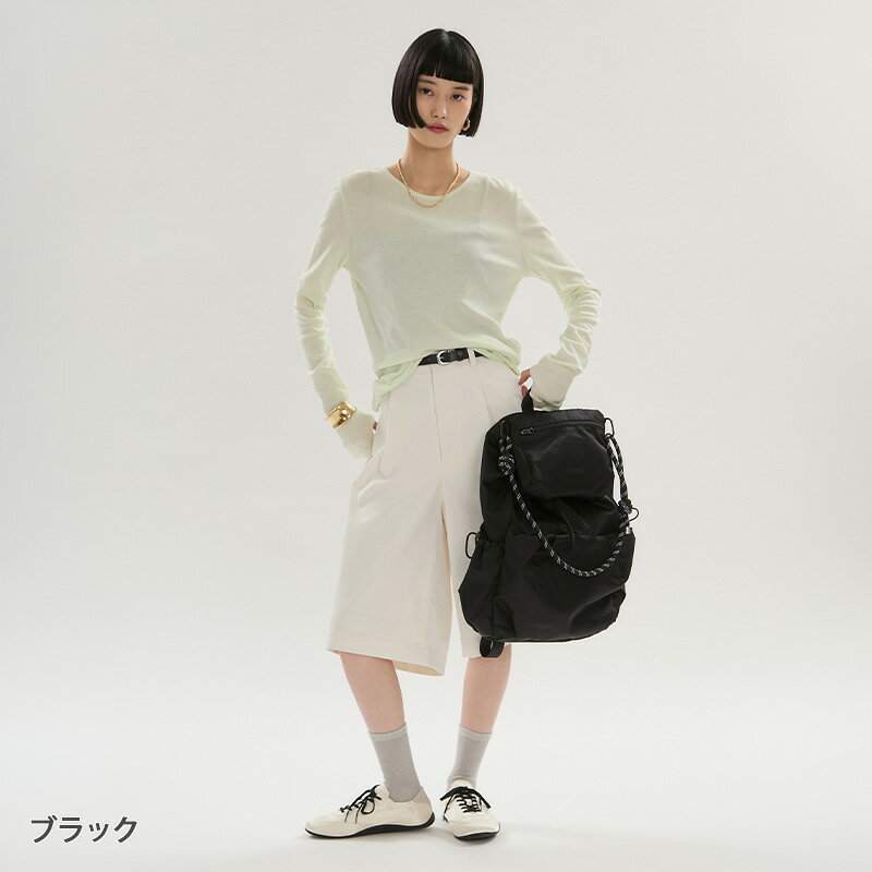 emmi エミ マルチユースバックパック 13WGB263301 2026SS 春 夏 リュック 取り外し サコッシュ 多機能 ポケット A4サイズ 対応 PC タブレット ショルダー レジャー 通勤 通学 収納 レディース 女性 おしゃれ かわいい カジュアル 旅行 アウトドア デイリー 送料無料 style-depot-10008291 スタイルデポ サンプル画像3