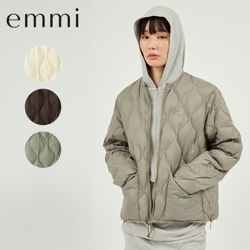 楽天スタイルデポemmi エミ トップス セットアイテム emmi×TAION リバーシブルダウン 13WFC255011 2025AW 秋 冬 秋服 冬服 アウター リバーシブル ダウン コラボ レディース おしゃれ かわいい コンパクト マフラー マフラー付き アウトドア デイリー きれいめ 上品 保温 あったか 送料無料