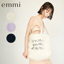 emmi × ecostore エミ×エコストア ecoキャンバストート 13WGB252309 2025SS エコストア コラボ トートバッグ ロゴ エコ素材...
