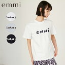 emmi エミ emmi WEAR トップス ペイント emmi ロゴシャツ 13WCT252050 2025SS 春 夏 半袖 Tシャツ イージーケア ヨガ ピラティス ジム レディース おしゃれ かわいい ロゴ入り ロゴ 吸水速乾 接触冷感 送料無料(4)
