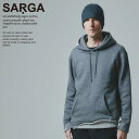 SARGA サルガ ヨガウェア トップス メンズ カットオフフーディー CUT OFF HOODIE JH36 2023AW 秋 冬 長袖 パーカー メンズヨガウェア スポーツウェア ユニセックス おしゃれ あたたか ゆったり アウトドア ヨガ メンズヨガ 綿100% あす楽 送料無料