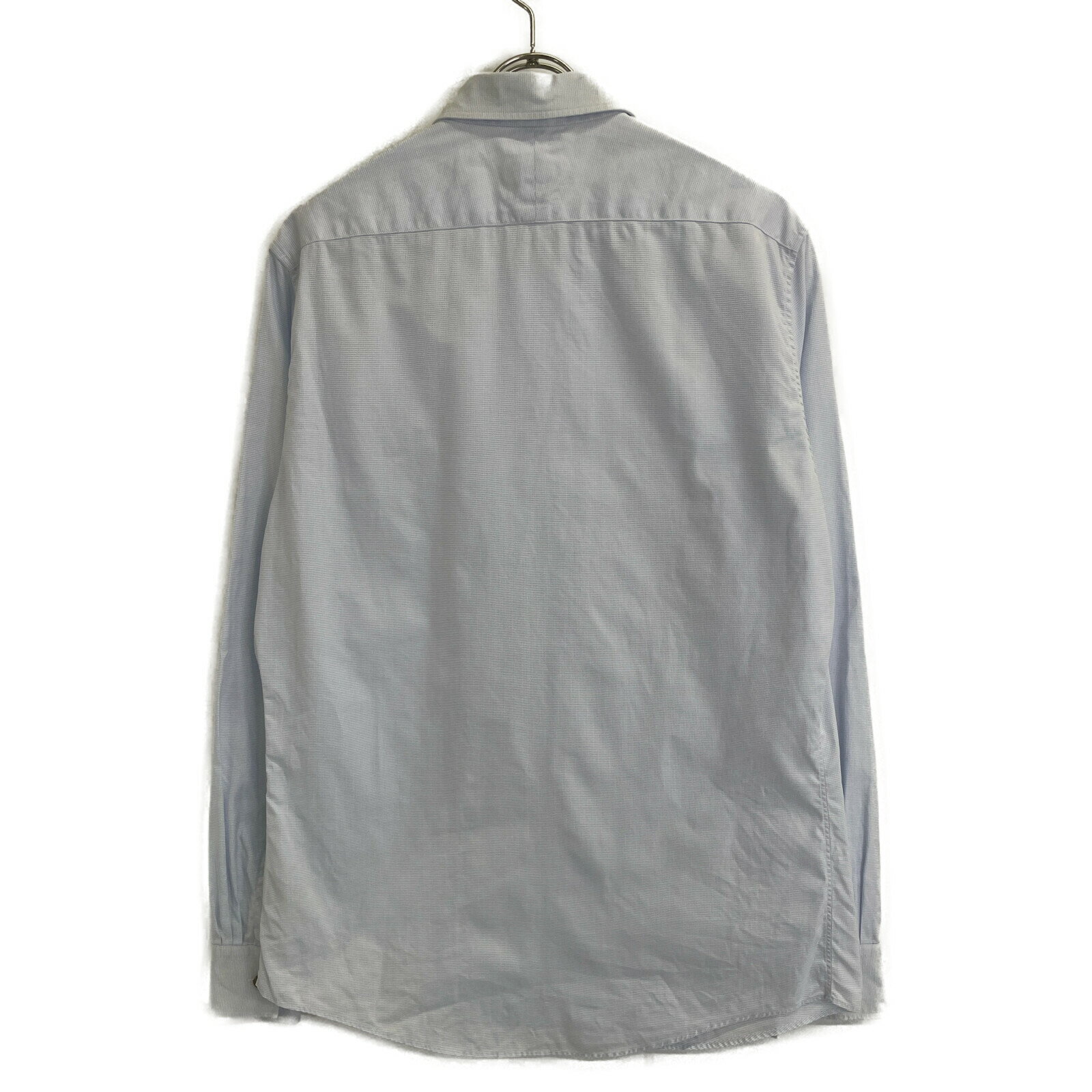 HERMES エルメス ブルー コットン ドレスシャツ ワンピース 40 ブルー メンズ 【中古】