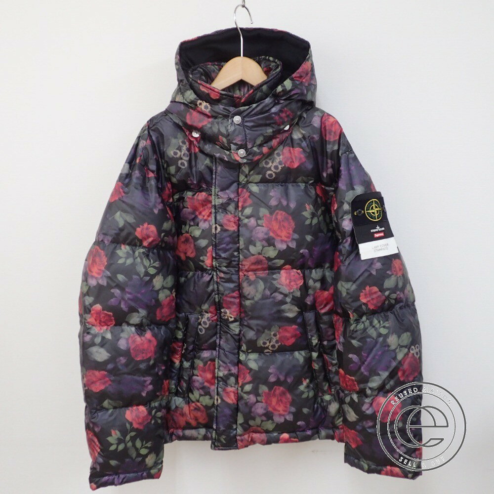 Supreme【シュプリーム】 SUPREMEシュプリーム×Stone Islandストーンアイランド　17FW　Lamy Cover Stampato Puffy JacketダウンジャケットS ジャケット メンズ 【中古】