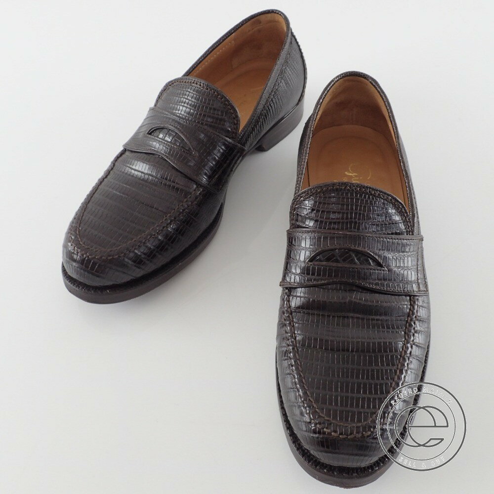 F.LLI Giacometti.【フラテッリジャコメッティ】FG123 LUIGINO リザードコインローファー 40 シューズ メンズ【中古】のサムネイル