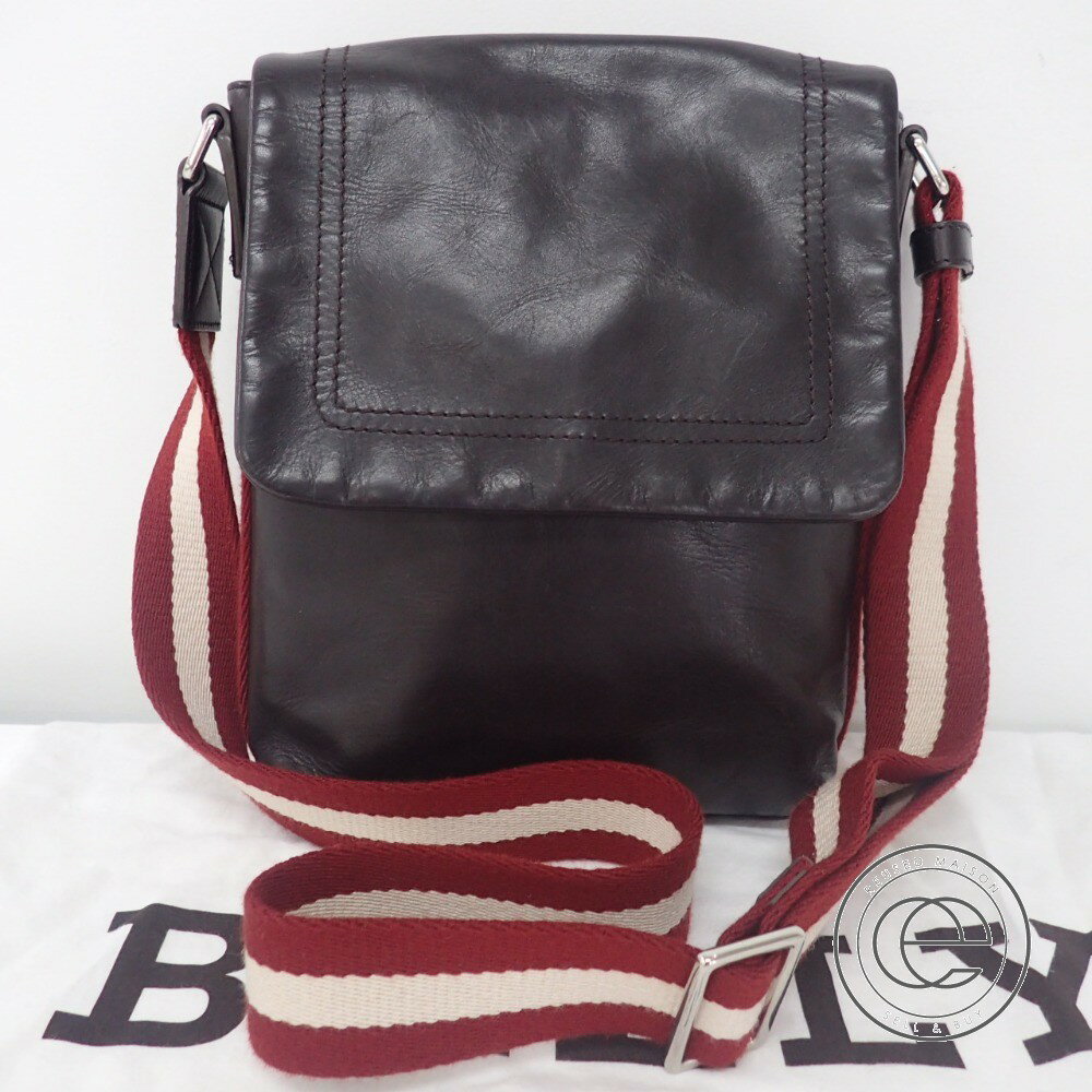 Bally オンライン バリー Tivon Xs Trainspotting トレインスポッティングレザーショルダーバッグ メンズ ブランドリサイクル エコスタイル