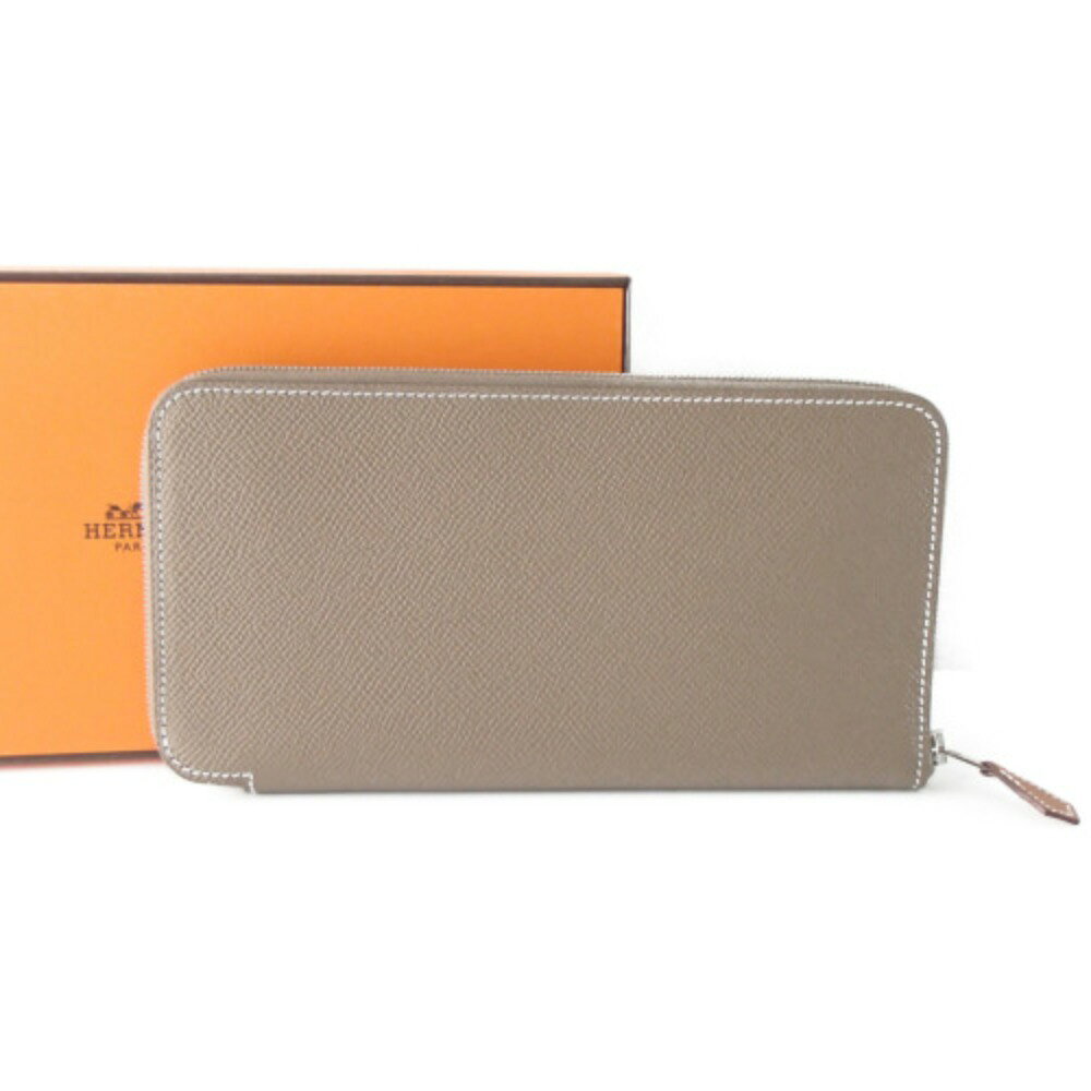 HERMES エルメス 【新品同様■】A刻印 アザップロングシルクイン 長財布（小銭入れあり） エトープ レディース 【中古】のサムネイル