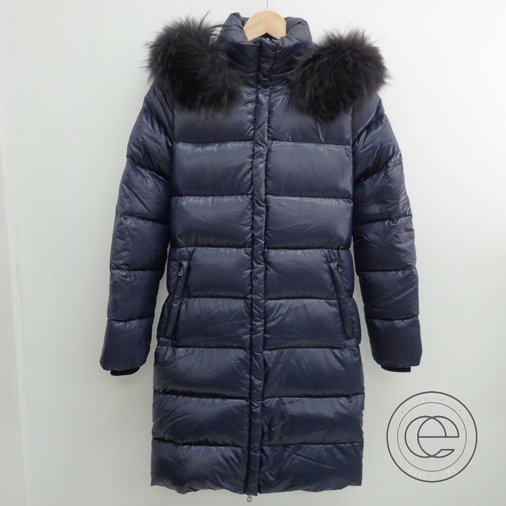DUVETICAデュベティカ DENEBデネブ ファー/フード付 ダウンコート38 ネイビー レディ ...
