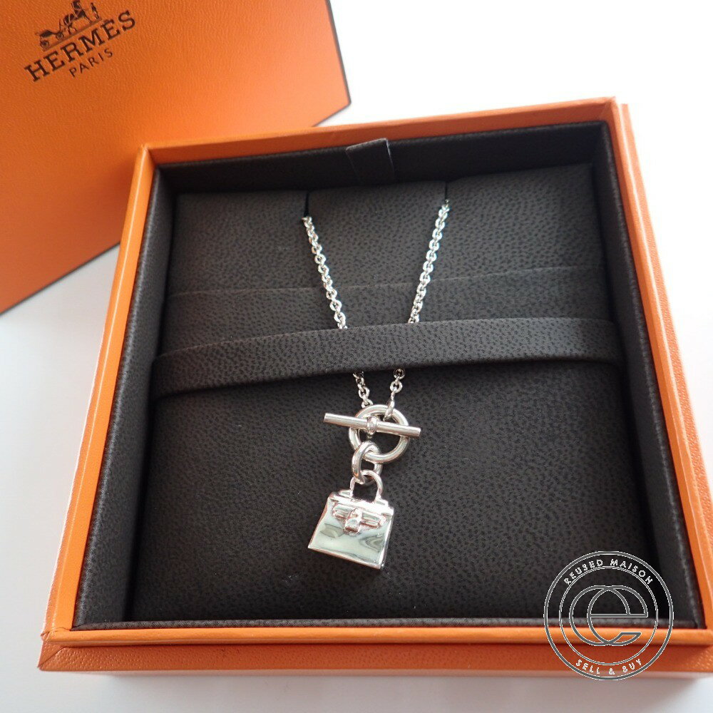HERMESエルメス SV925 アミュレット ケリー モチーフ ペンダント ネックレス シルバー レディース 【中古】のサムネイル