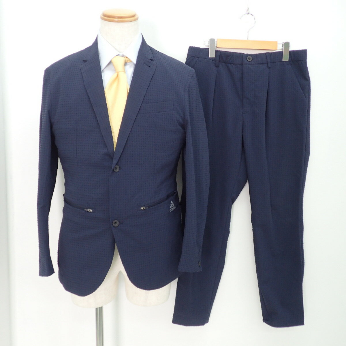 楽天市場 Adidasアディダス Isetan伊勢丹 19ss Fj3934 Fj3936 Icon Suit ストレッチシアサッカー 2bシングルスーツl レジェンドインク メンズ 中古 ブランドリサイクル エコスタイル