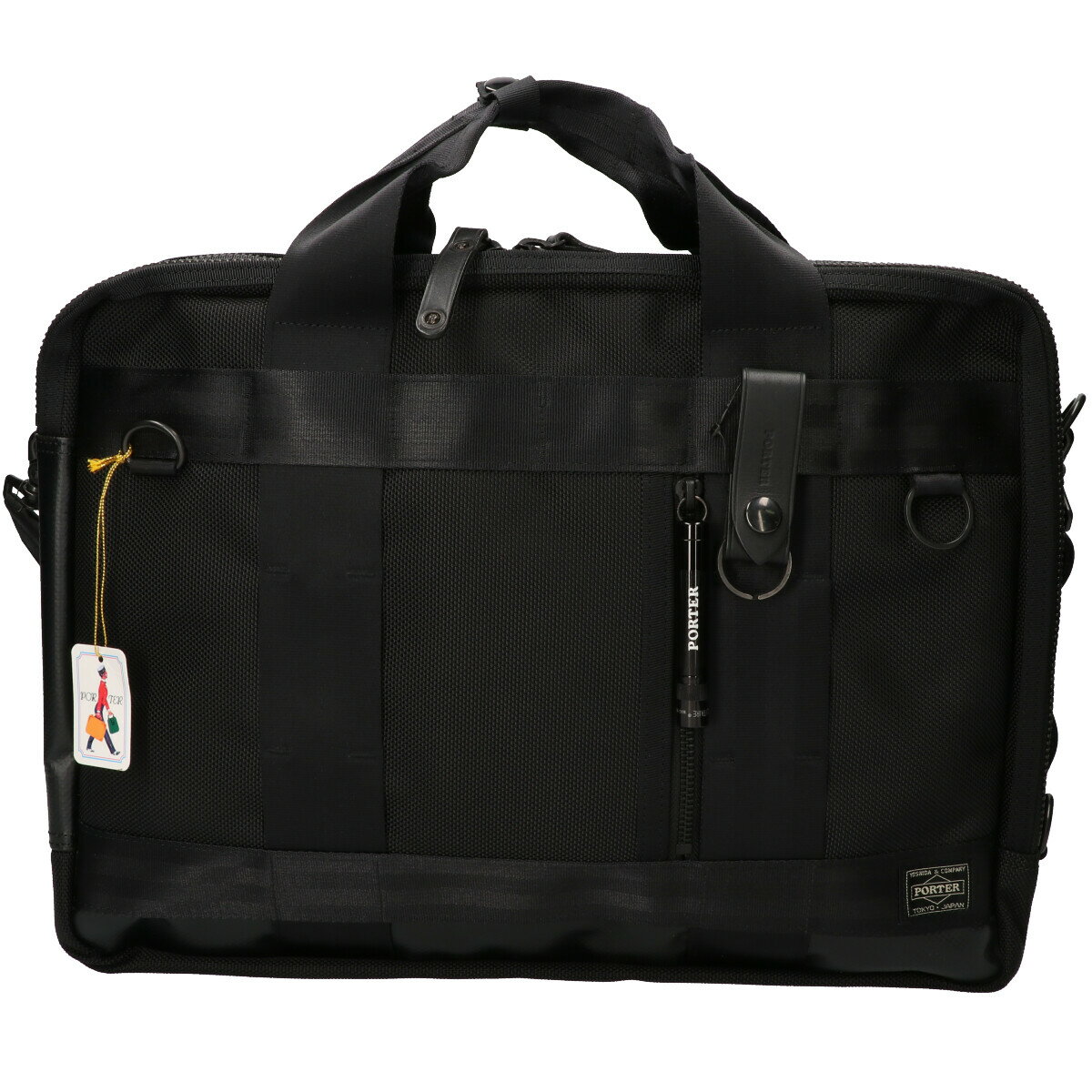 PORTER ポーター 703-07964 HEAT 3WAY BRIEFCASE ヒート 3WAY ビジネスバッグ ブラック メンズ 【中古】のサムネイル