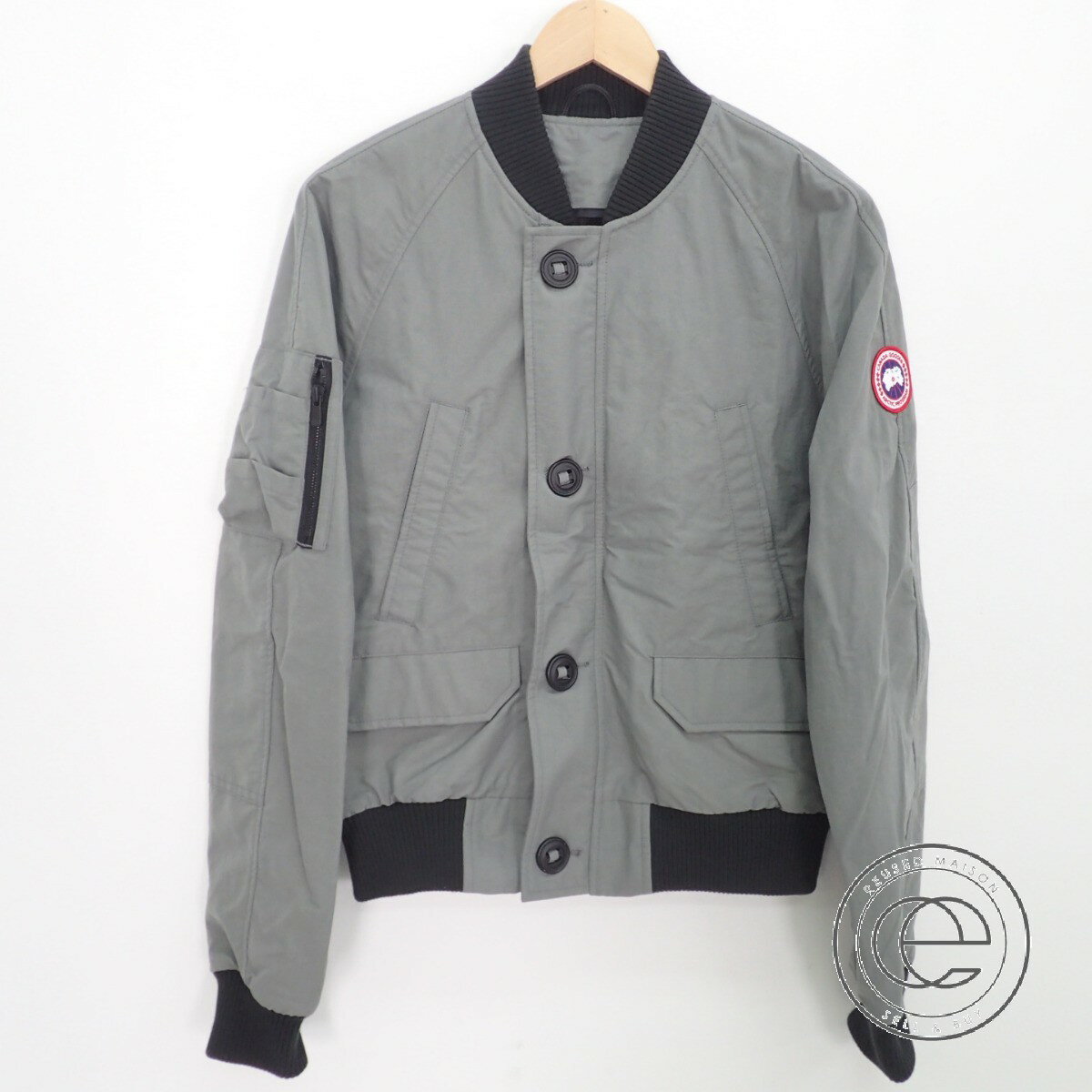 CANADA GOOSE カナダグース 【国内正規◆(株)サザビーリーグ】2400M FABER BOMBER JACKET ファイバーボンバー ジャケット S/P PEWTER-ETAIN メンズ 【中古】