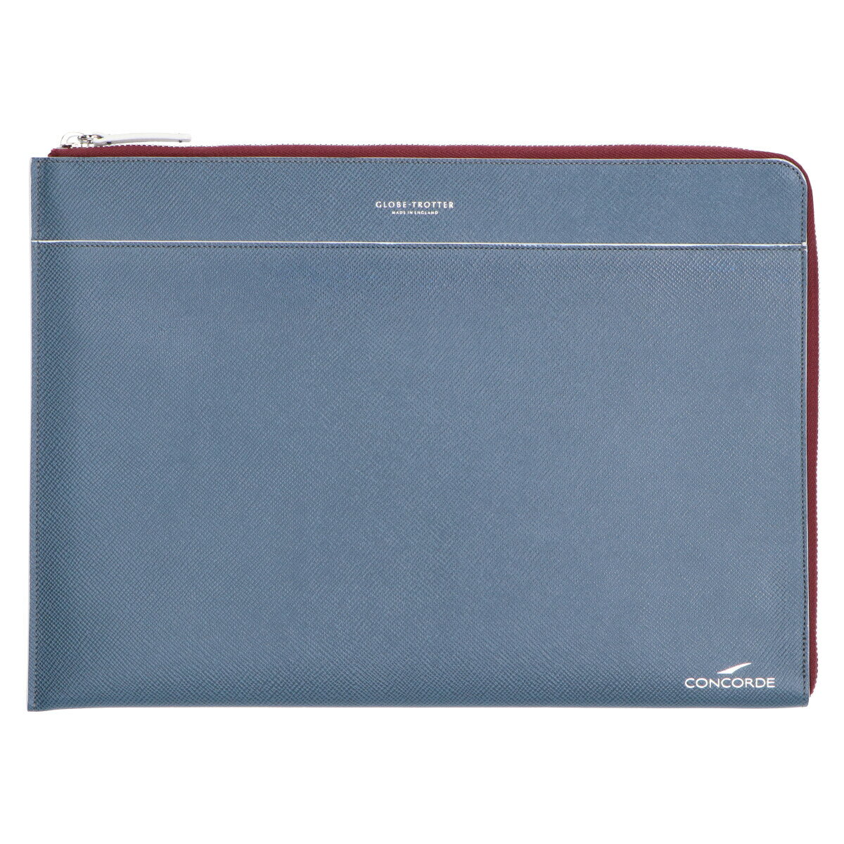 Globe trotter グローブ・トロッター JT-DOC-C2-A4WG CONCORDE JET A4 DOCUMENT HOLDER コンコルド就航40周年記念 ジェット ドキュメントケース クラッチバッグ ネイビー メンズ 【中古】