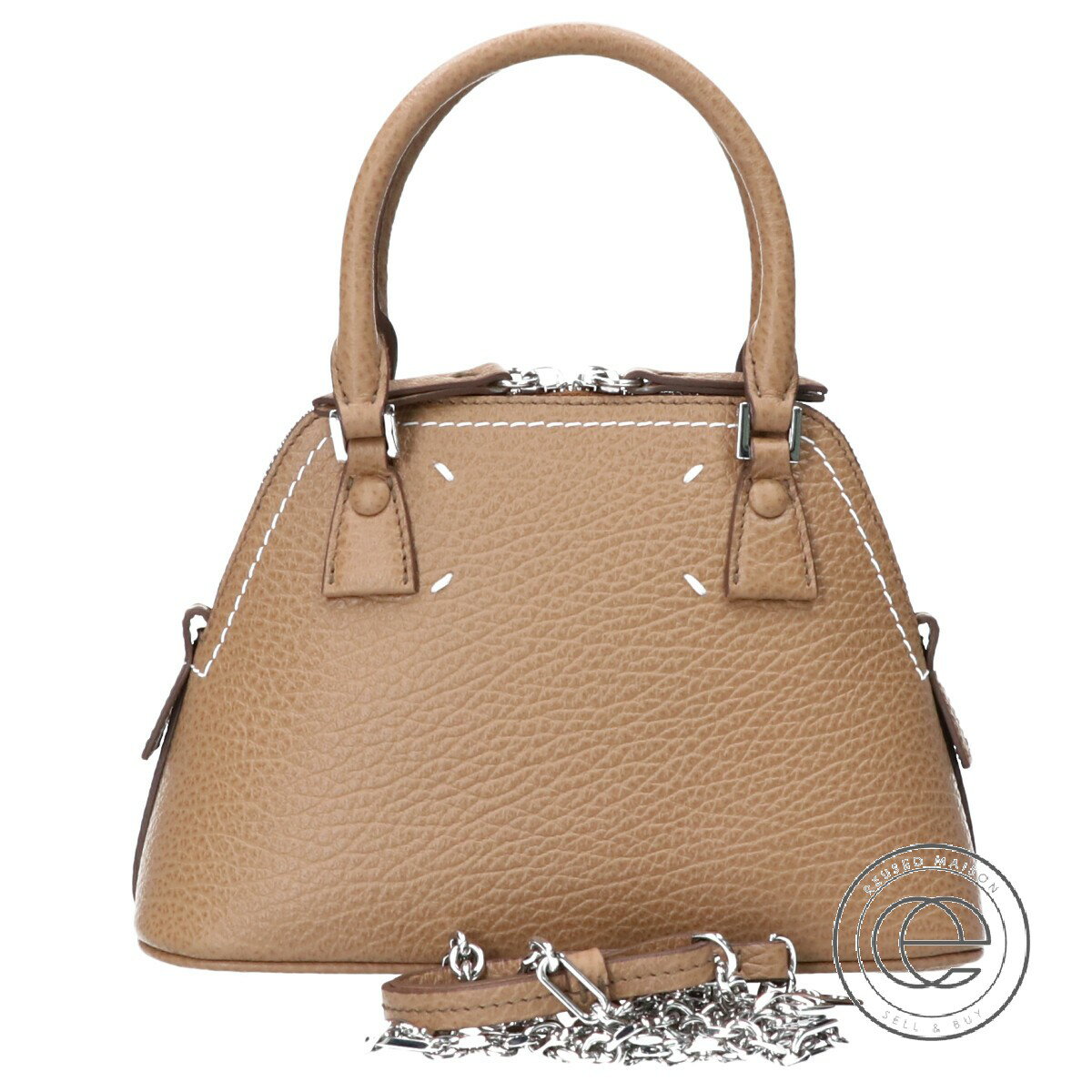 Maison Margiela メゾンマルジェラ 11 S56WG0081P0396 5AC マイクロバッグ ハンドバッグ T2281 ライトブラウン レディース 【中古】のサムネイル