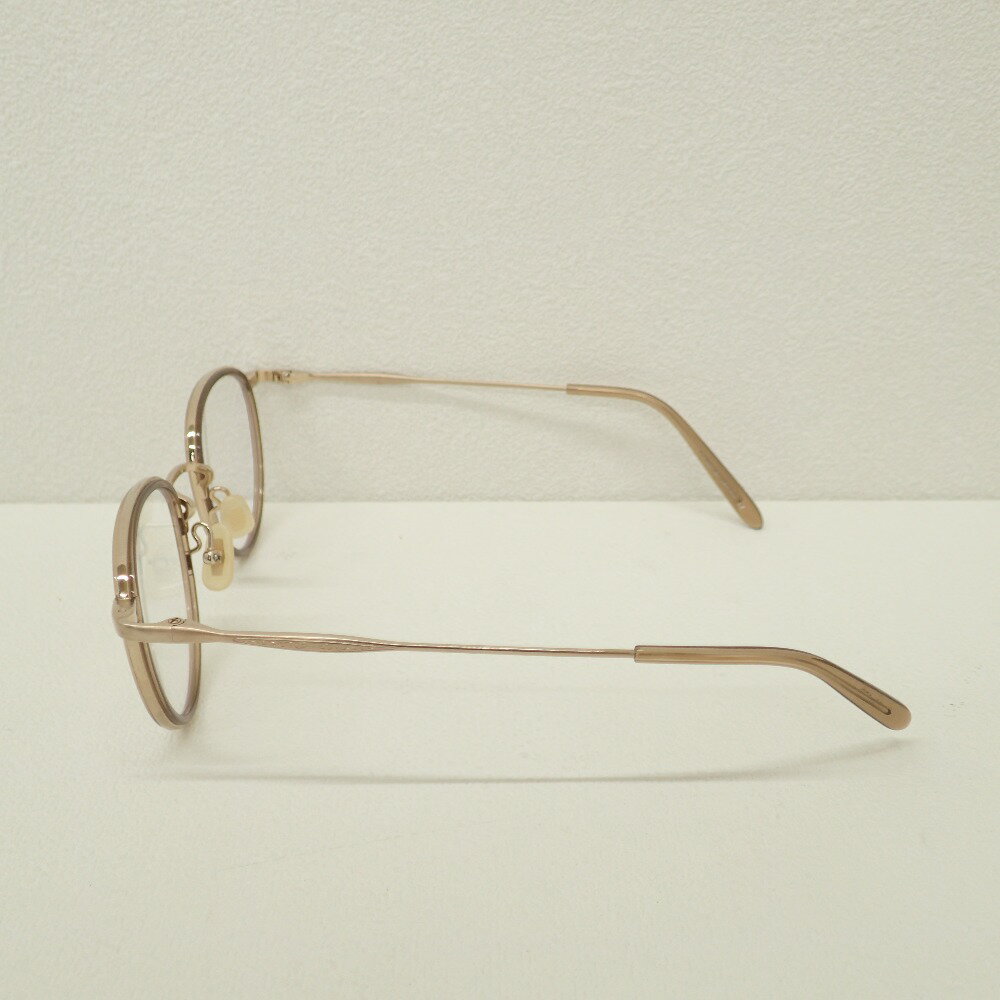 Kaneko Optical 金子眼鏡 Vintage Kv 60 ボストンシェイプ コンビメガネフレーム 眼鏡 50 23 145 Cbr ゴールド ブラウン ブランドリサイクル エコスタイル