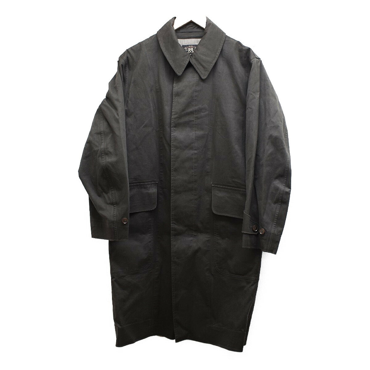 RRL ダブルアールエル 国内正規○ゴム引きコート M カーキ メンズ 【中古】