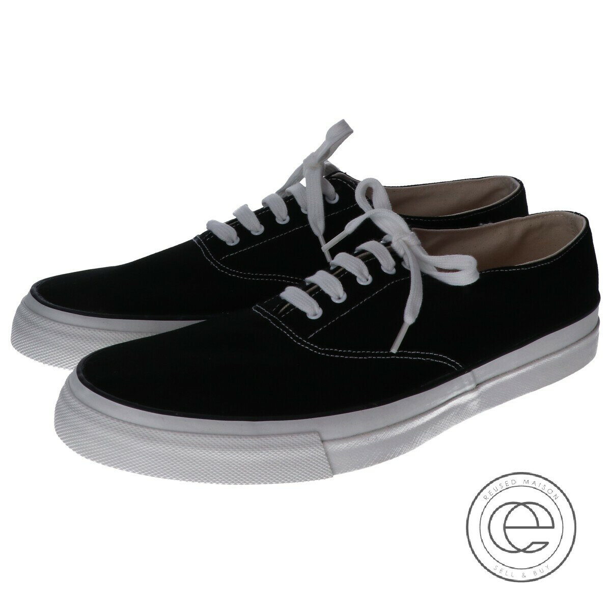 FOR ANATOMICA BY WAKOUWA アナトミカ ワクワ PS-1485 キャンバススニーカー シューズ US11H ブラック メンズ 【中古】