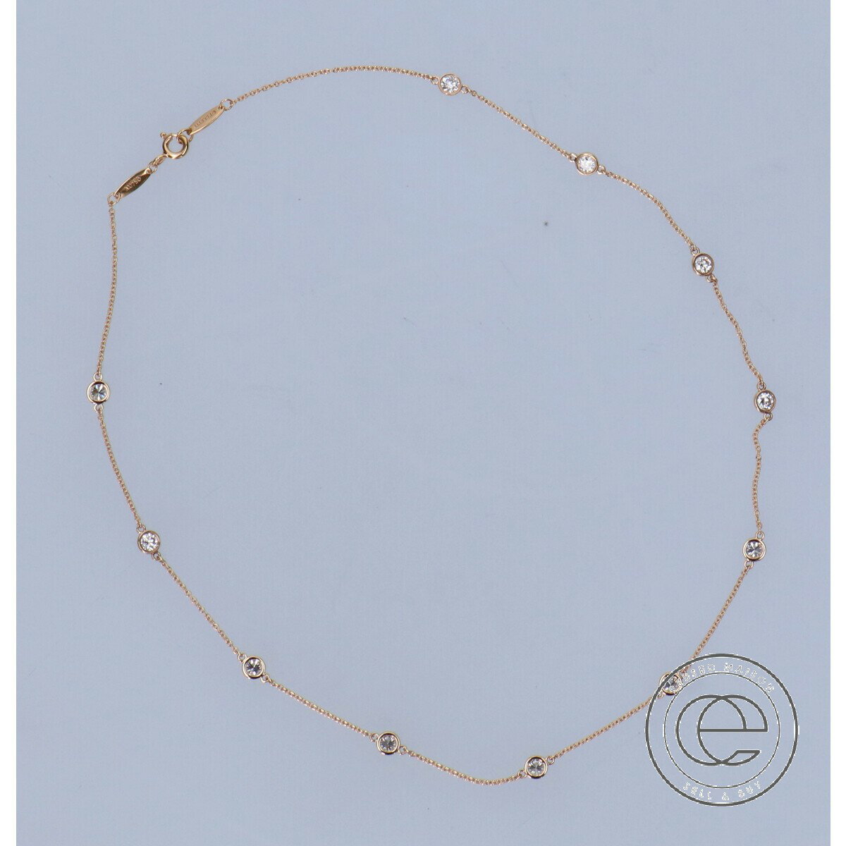 TIFFANY&Co. ティファニー AU750 11Pダイヤ バイザヤード ネックレス イエローゴールド レディース 【中古】のサムネイル