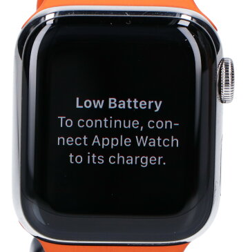 HERMES エルメス x Apple Watchアップルウォッチ A2375 MG343J/A シリーズ6 40mm SSケース GPS+Cellularモデル ドゥブルトゥール 腕時計 40mm シルバー/ブラウン レディース 【中古】