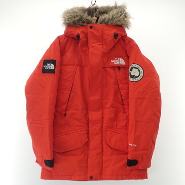 THE NORTH FACE ノースフェイス 【国内正規】ND91807 PERTEX/GORE-TEX ANTARCTIKA PARKAアンタークティカ パーカ/ファー付フーディダウン ジャケット L レッド メンズ 【中古】