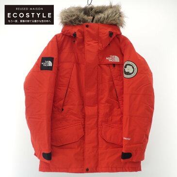 THE NORTH FACE ノースフェイス 【国内正規】ND91807 PERTEX/GORE-TEX ANTARCTIKA PARKAアンタークティカ パーカ/ファー付フーディダウン ジャケット L レッド メンズ 【中古】