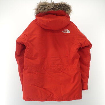 THE NORTH FACE ノースフェイス 【国内正規】ND91807 PERTEX/GORE-TEX ANTARCTIKA PARKAアンタークティカ パーカ/ファー付フーディダウン ジャケット L レッド メンズ 【中古】
