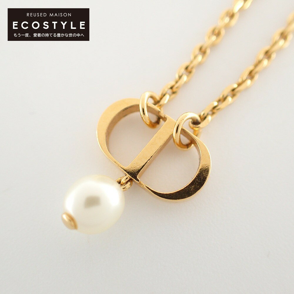 Dior ディオール 【美品】N1390PTCRS_D301 PETIT CD メタル & レジンパール ネックレス ゴールド レディース 【中古】のサムネイル