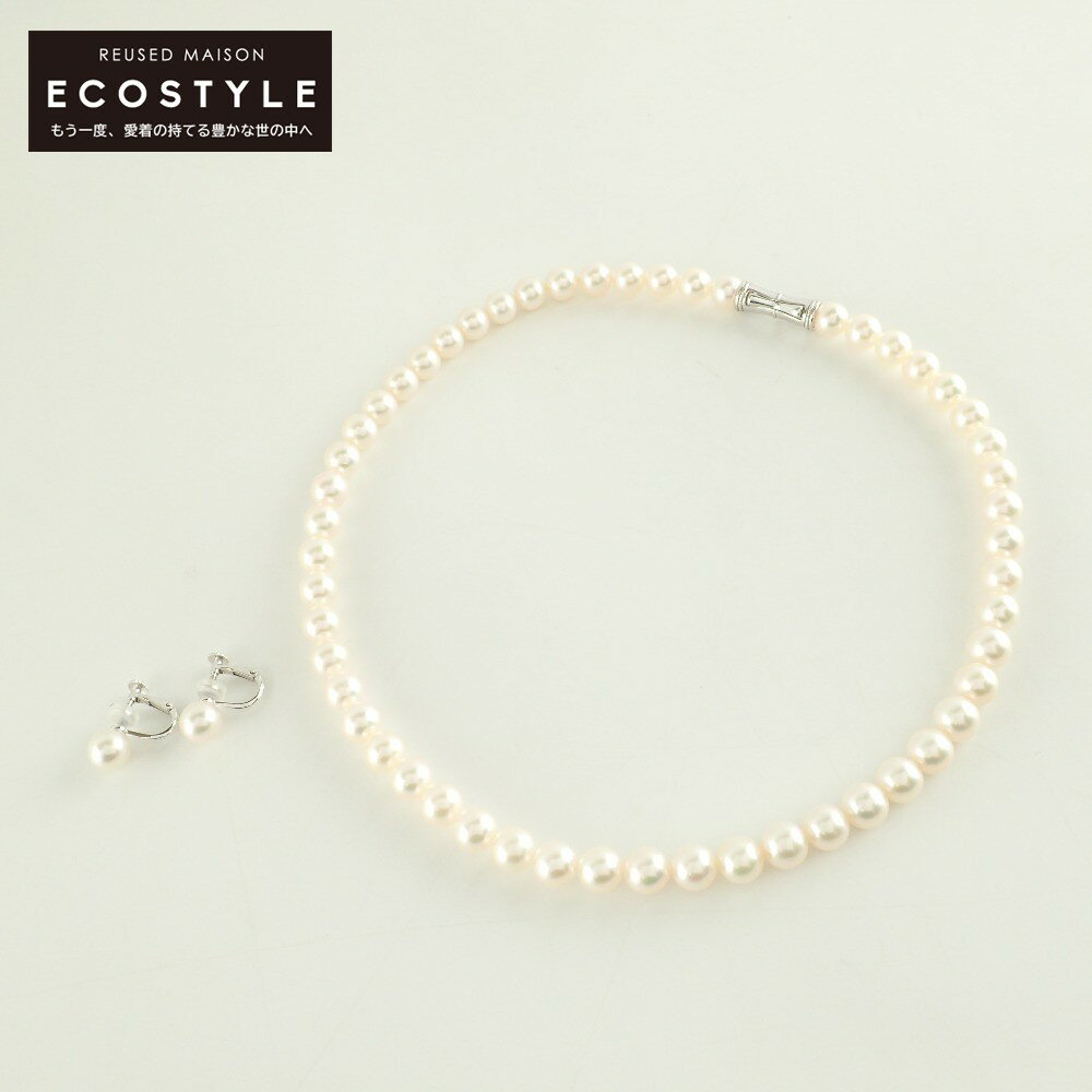 TASAKI タサキ SV925 パールネックレス 750WG パールイヤリング セット ネックレス レディース 【中古】のサムネイル