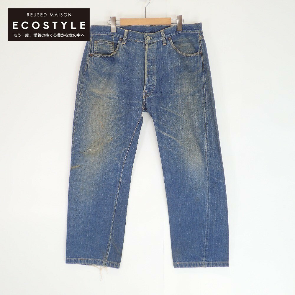 LEVI‘S リーバイス 60s 501XX最終 フライボタン足長R 股カン抜き有 ボタン裏6 裏リベット無 紙パッチ、赤タブ欠損 ボタン欠品 デニムパンツ ボトムス インディゴ メンズ 【中古】のサムネイル