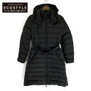 MONCLER モンクレール MOKACINE ベルト付きダウンコート ジャケット 1 ブラック レ ...