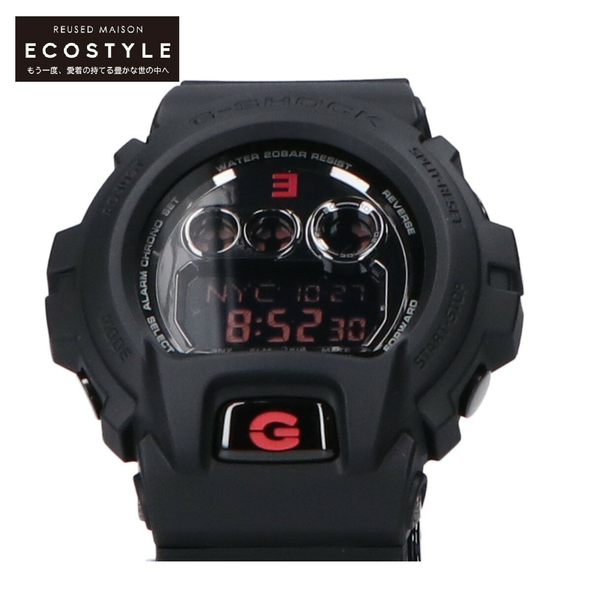 G-SHOCK ジーショック x EMINEM エミネム 【新品同様】GD-X6900MNM-1JR 30周年スペシャルコラボレーション デジタル 腕時計 ブラック メンズ 【中古】