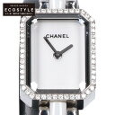 CHANEL シャネル H2132 プルミエール SS×セラミック ホワイト文字盤 ダイヤモンドベゼ ...