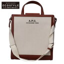 A.P.C. アーペーセー COEYO M61560 tote camille BEIGE コットンリネン/スムースレザー 2WAY トートバッグ BEIGE レディース 【中古】