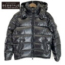 MONCLER モンクレール 【美品/国内正規】MAYAマヤ フード付ダウン ジャケット 1 ブラック メンズ 【中古】