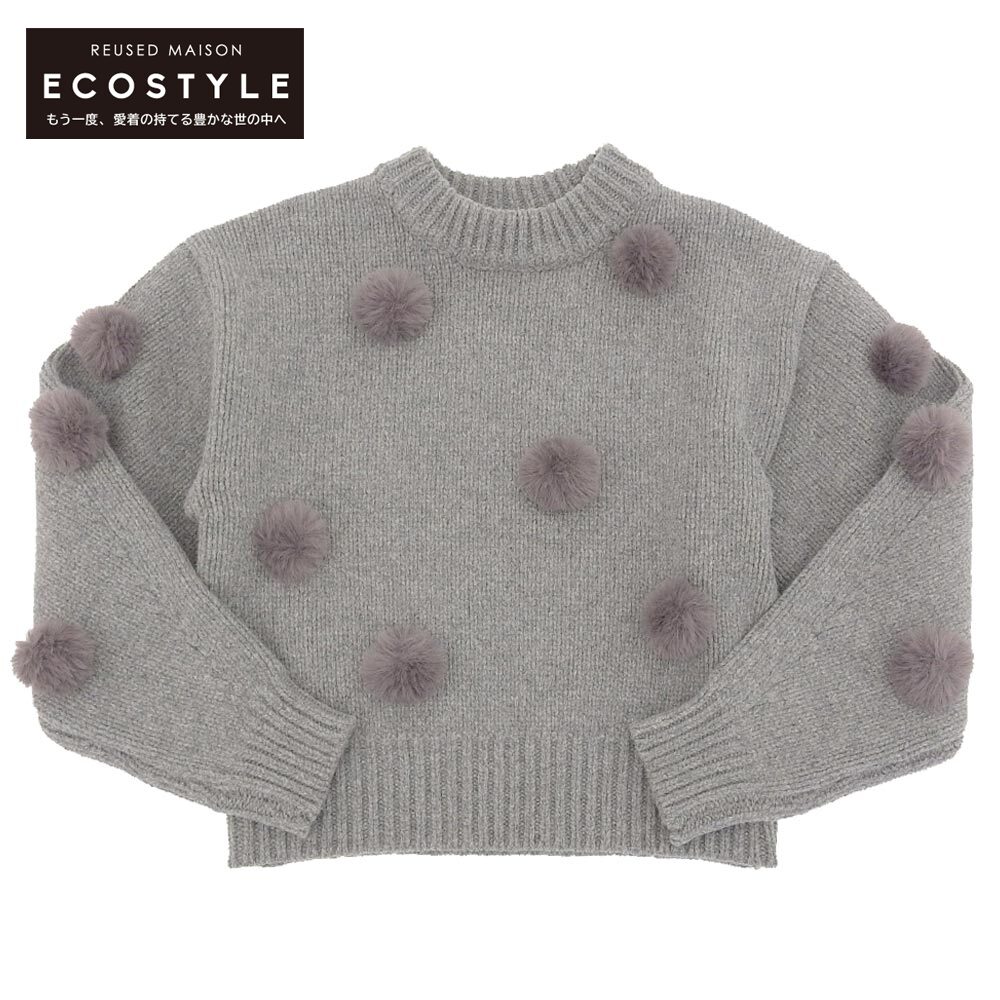 CLANE Nl gp CLANE Nl FUR DOT KNIT TOPS gbvX fB[X O[ 1 gbvX 1 O[ fB[X yÁz