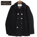 SCHOTT ショット xStussyステューシー【国内正規】7442 ピー コート 42 ブラック メンズ 【中古】