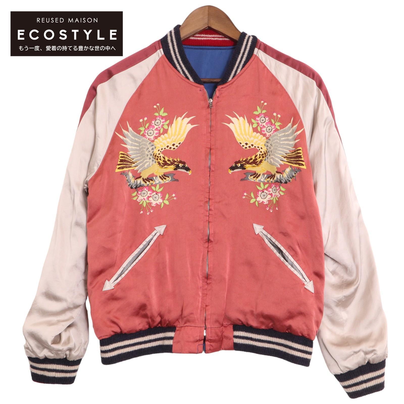 楽天ブランドリサイクル　エコスタイル東洋エンタープライズ 【港商】TT15277-125 Early 1950s - Mid 1950s Style Acetate Souvenir Jacket 